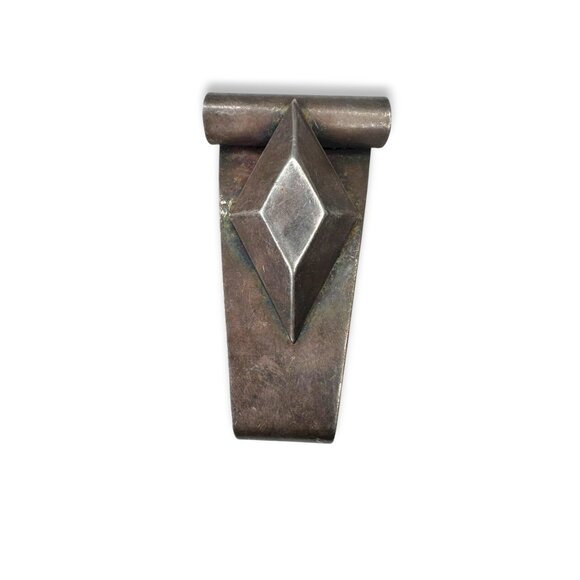 Kate Hines Geometric Modernist Sculptural Diamond Brooch Signed 29.89g - Picture 1 of 9